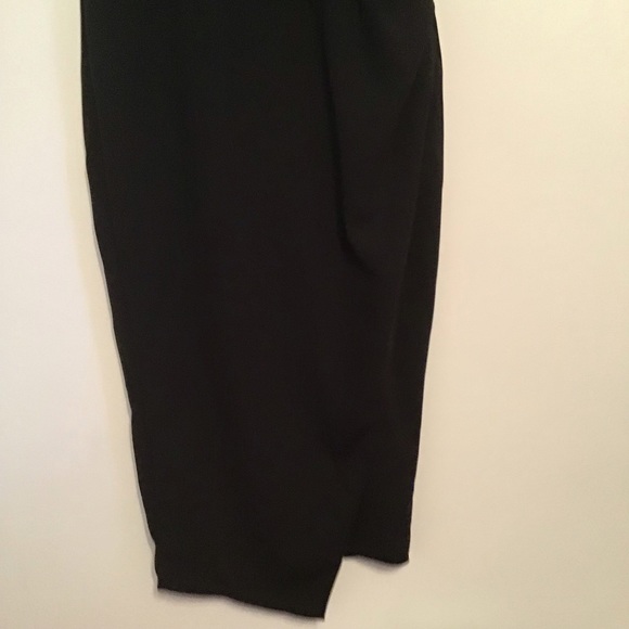 NWT ASOS Black Faux Wrap Dress - Picture 5 of 7